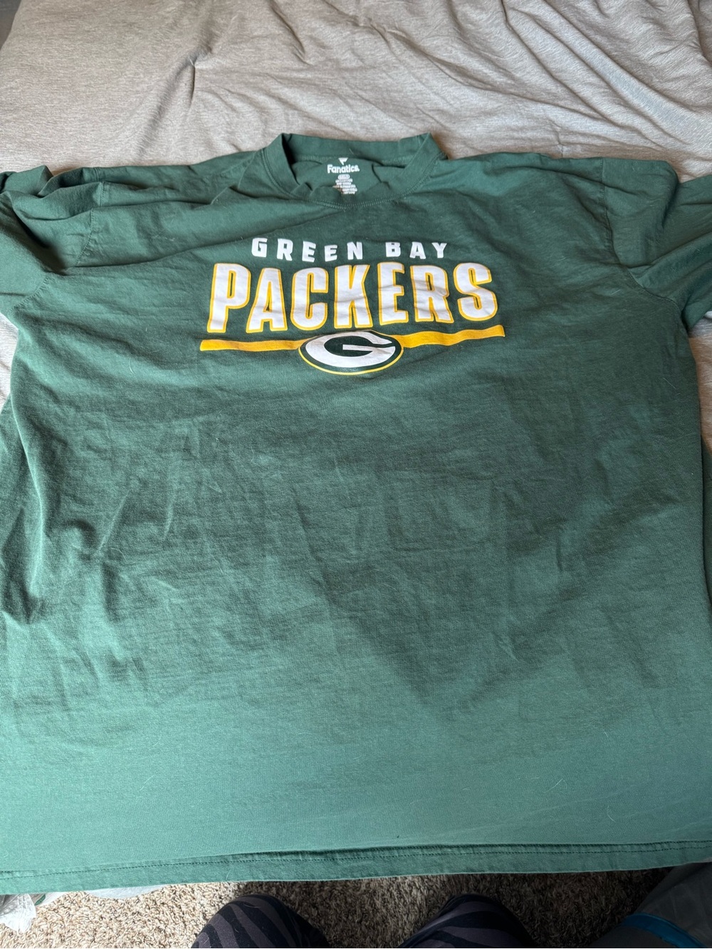 Fanatics Green Green Bay Packers Logo Short Sleeve Tee